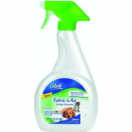 GLADE Johnson Wax 70478 Fabric & Air Pet Odor Eliminator, Fresh Scent, 22 oz. - Case of 8 PC64610S-6